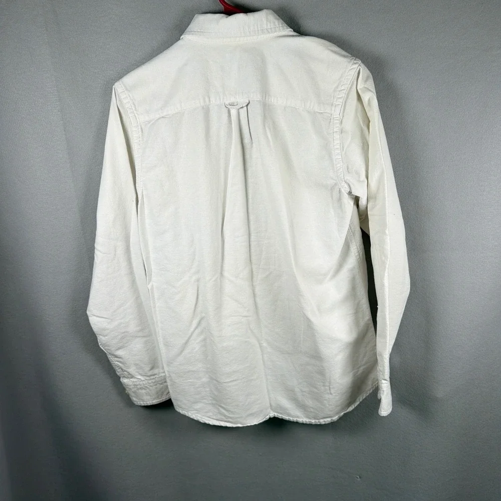 The Children's Place Button Down Boys XL White Oxford Long Sleeve Preppy Preppy
